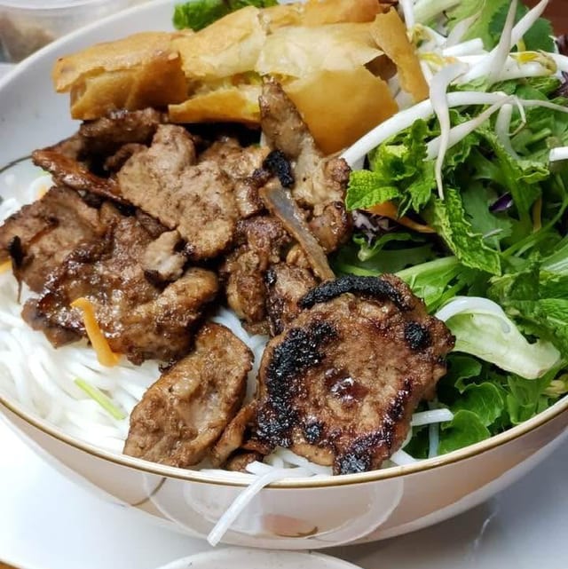 Grilled Pork Vietnamese Bun Thit Nuong.