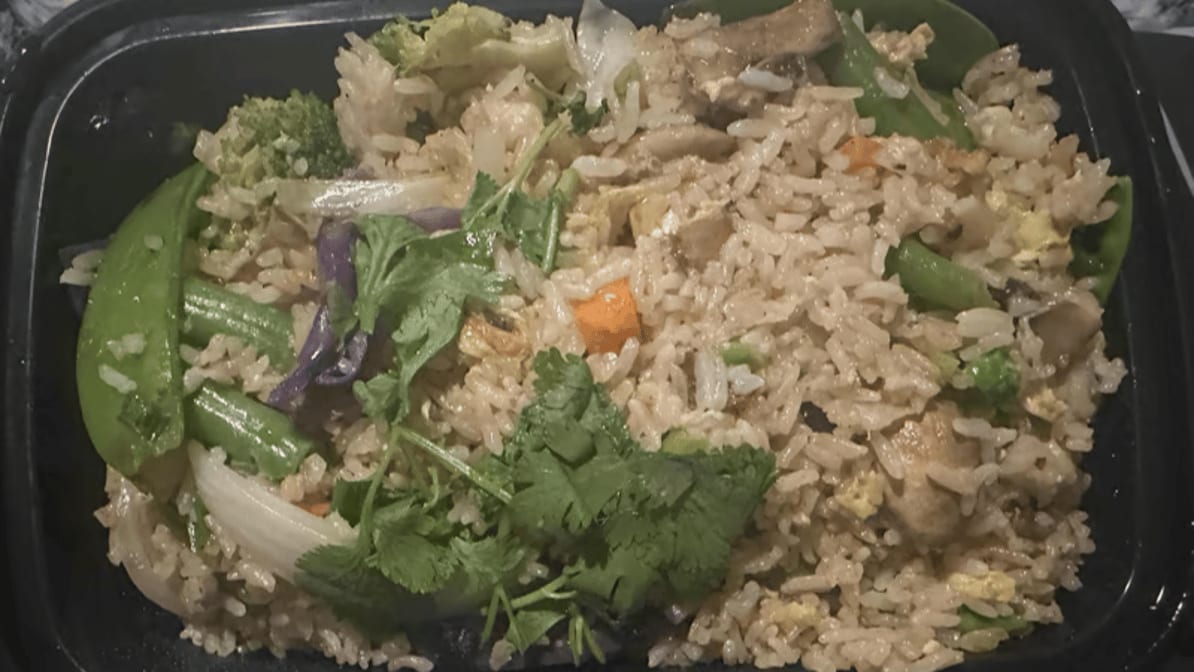 Vegetables Lotus Fried Rice.
