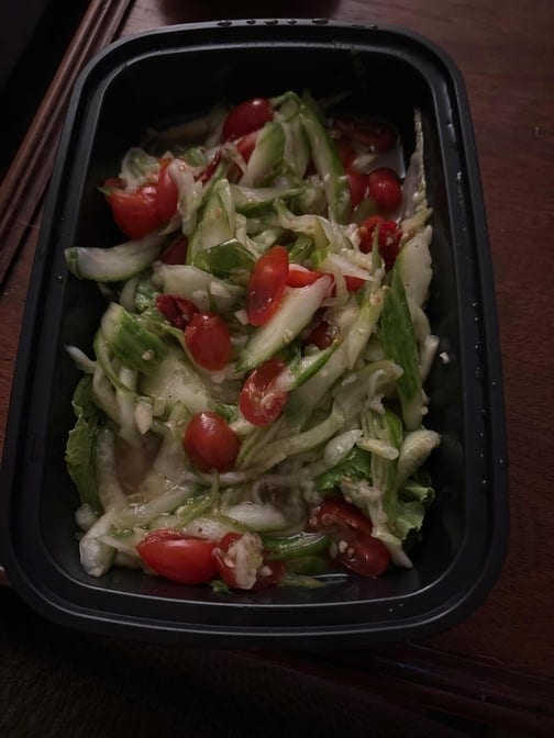 Spicy Cucumber Salad.