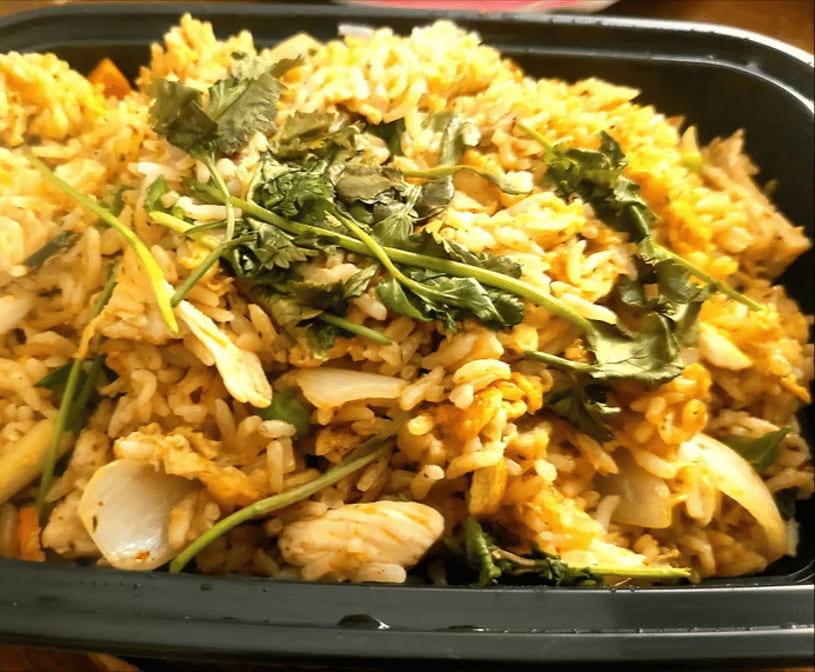Chicken Basil Fried Rice.