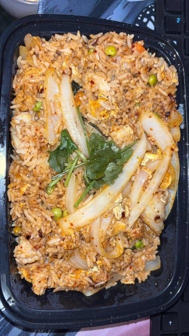 Squid Basil Fried Rice.